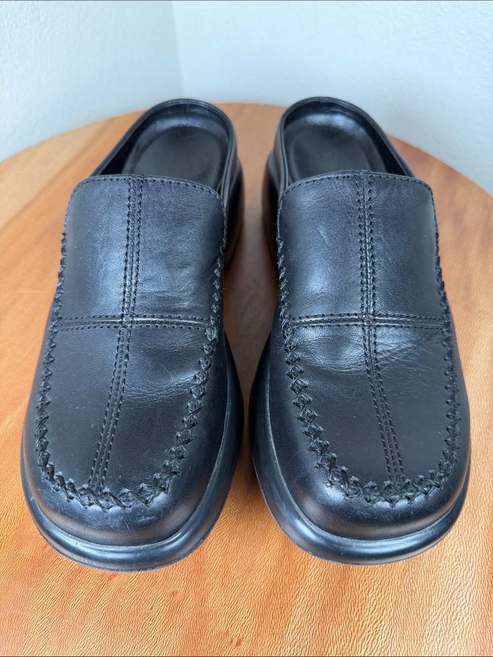 Dansko Patchwork Clogs Mules Comfort Leather Slip On Shoes Black Size 37/7 - Picture 5 of 16